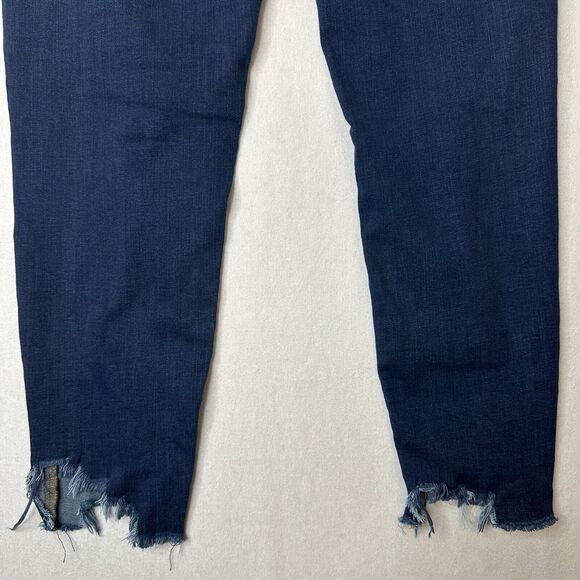 Kancan Jeans Womens 15 31 Kitson High Rise Ankle Skinny Blue Denim Distressed - Picture 6 of 13